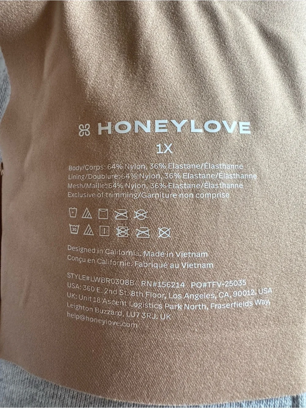 Honeylove Seamless Tan Bra